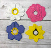 Flower Wine Glass Marker Set