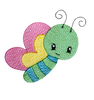 Line Stitch Bug Embroidery Design Set