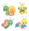 Line Stitch Bug Embroidery Design Set