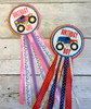 Monster Truck Birthday Badge Set