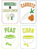 In The Hoop Frozen  Vegetables Play Food Embroidery Machine design Set