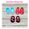 In The Hoop Doll Shoe Embroidery Machine Design SEt 