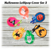 In The Hoop Halloween Lollipop Cover Embroidery Machine Design set