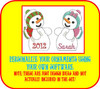 Snowman Candy Cane Holder Ornament Design Set