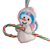 Snowman Candy Cane Holder Ornament Design Set
