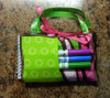 Crayon Tote with Satin Edge In the Hoop Design