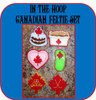 In The Hoop Canadian Feltie Embroidery Machine Design Set