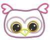 Adorable Owl Applique Embroidery Machine Design