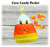 In The Hoop Candy Corn Candy Pocket Embroidery Machine Design