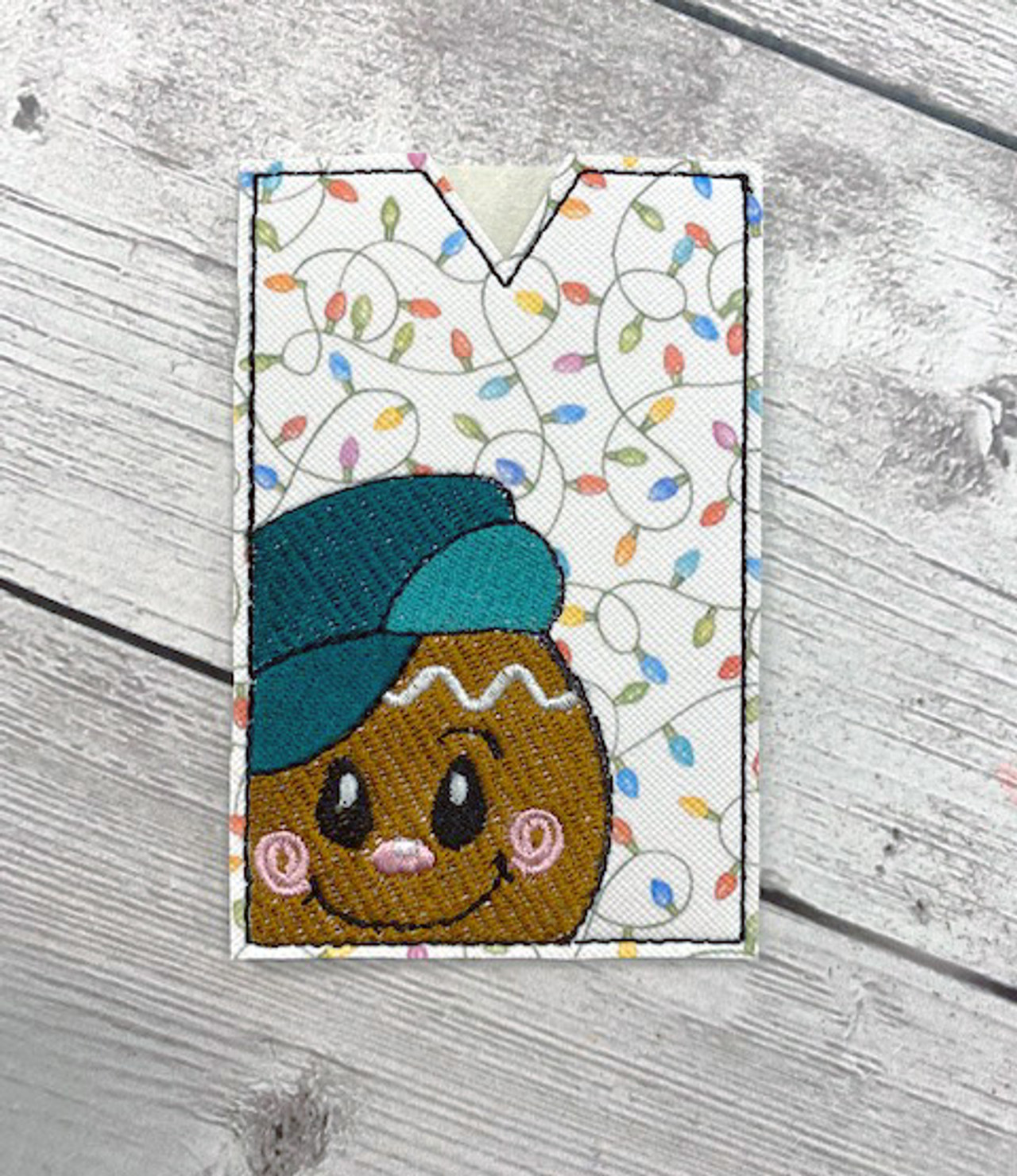 In The Hoop Smiling Gingerbread Gift Card Holder Embroidery Machine ...