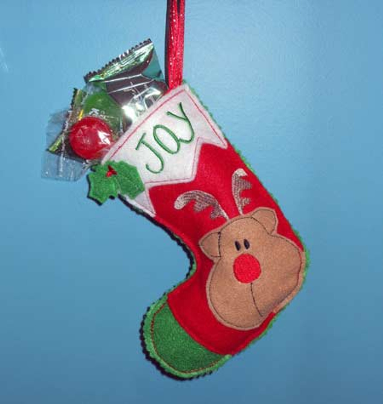 In The Hoop Lined Blank Christmas Stocking Embroidery Machine Design Set Newfound Applique