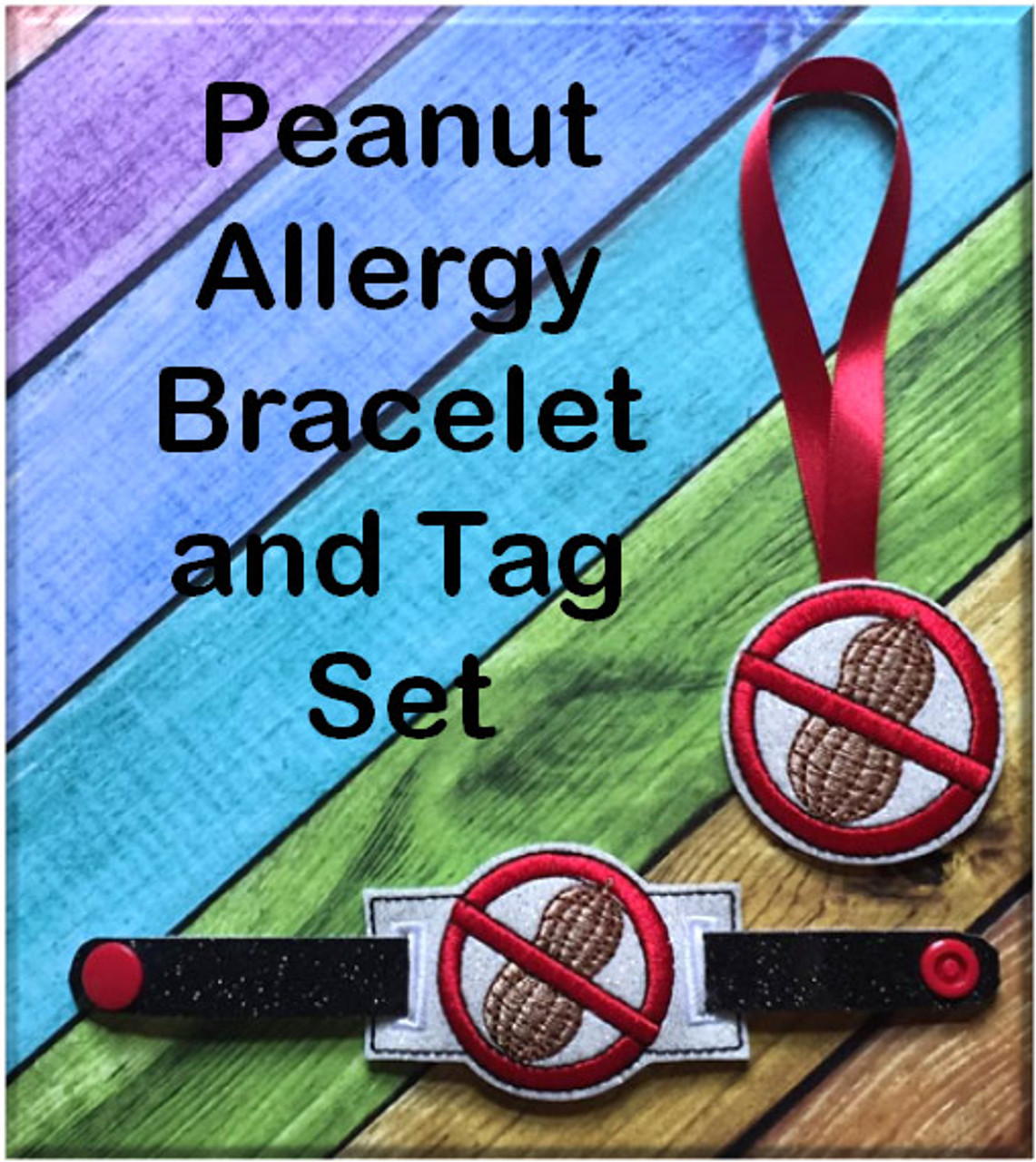 1PC Peanut Allergy Call 911 Silicone Wristband for Emergency Kids Size   AliExpress