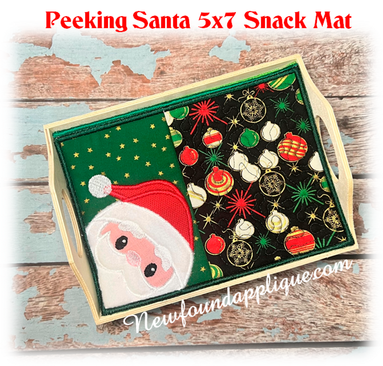 Santa Oven Mitts 'In the Hoop' Machine Embroidery - PicklePie Designs