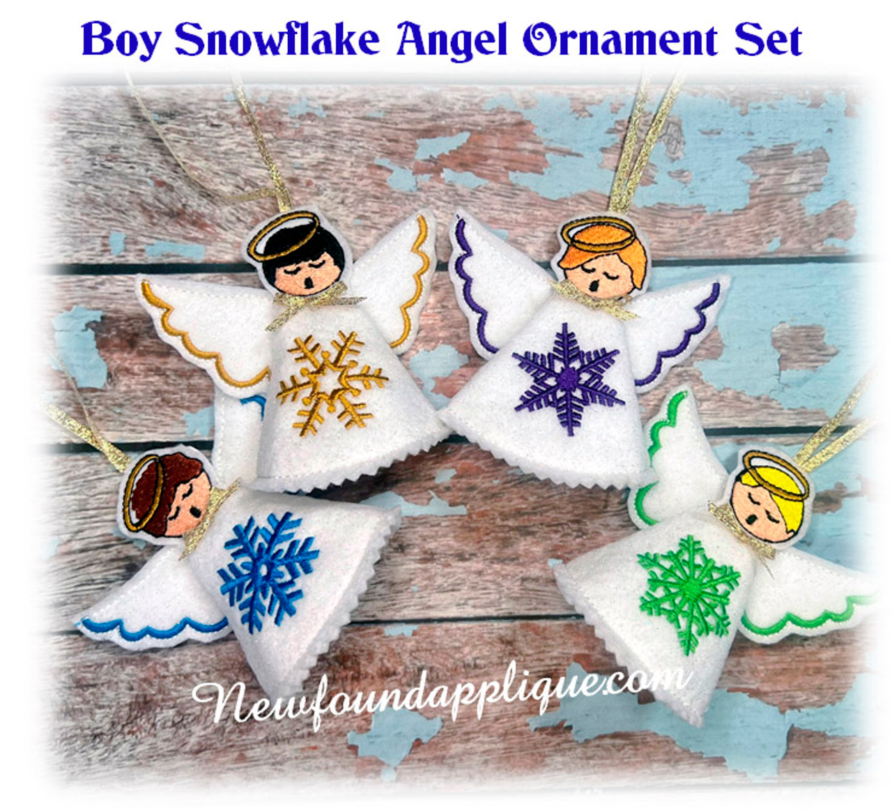 Christmas embroidery kit, Snowflake embroidery ornament kit, Kids