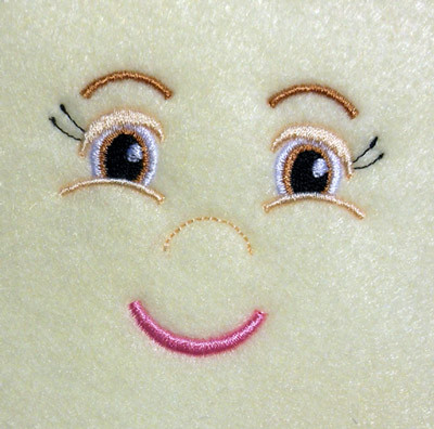 Doll Face Embroidery Machine Design Set Newfound Applique