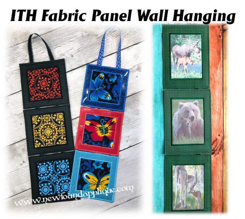 In The Hoop Fabric Panel Wall Hanging Embroidery Machine design Set