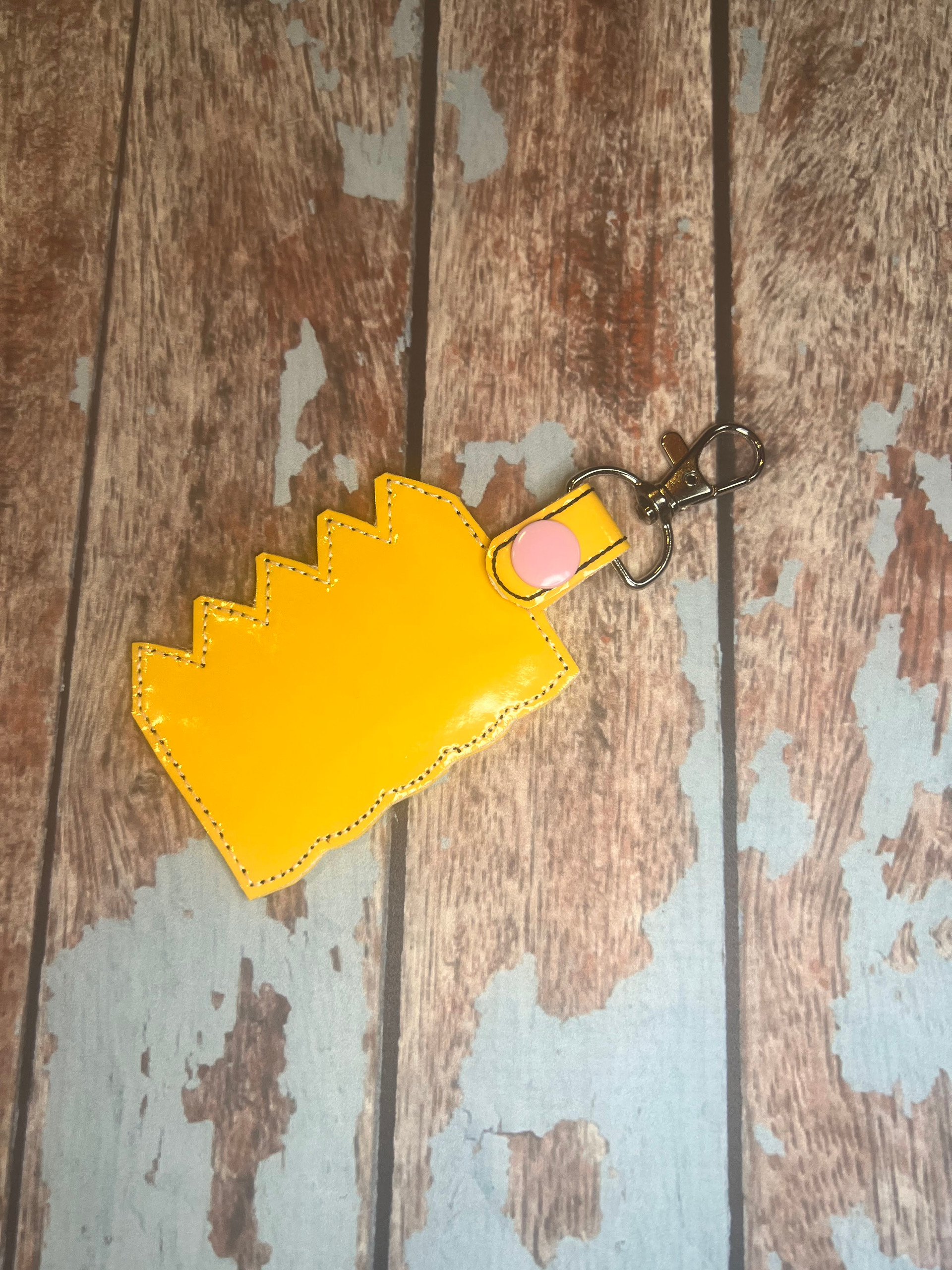 In the hoop pencil key fob embroidery machine design  newfound applique In the hoop pencil key fob embroidery machine design  newfound applique