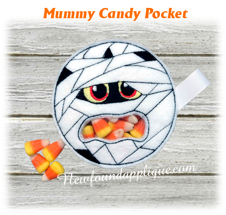 Bunny Candy Pocket In the Hoop Design - Embroidery Design