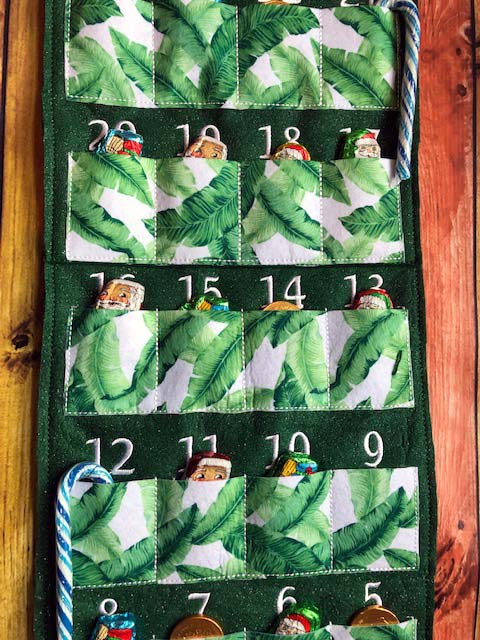 In The hoop Dino Advent Calendar Embroidery Machine Design