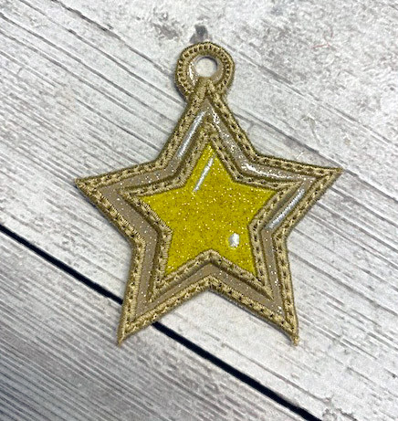 In The Hoop Star Gem Embroidery Machine Design Set Newfound Applique