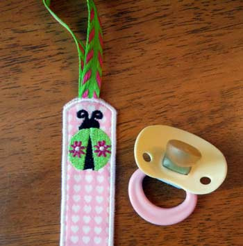 Binky Holder Set for Pacifiers Newfound Applique