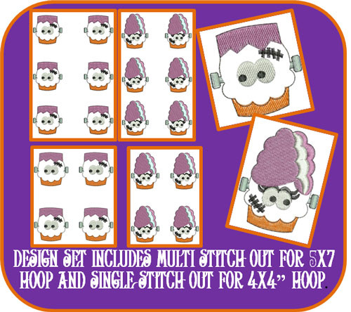 In The Hoop Halloween Feltie Set 1 Embroidery Machine Design Set
