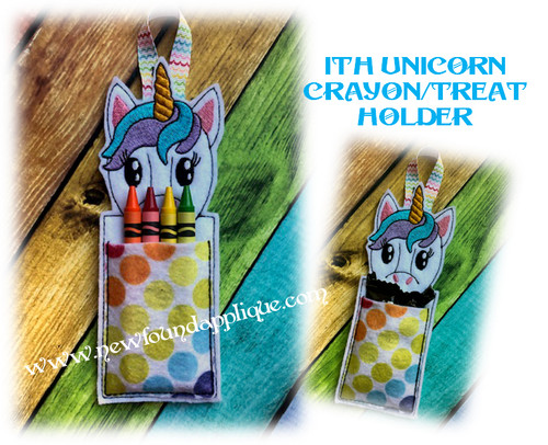 In The Hoop Unicorn Candy/Treat Holder Embroidery Machine Design
