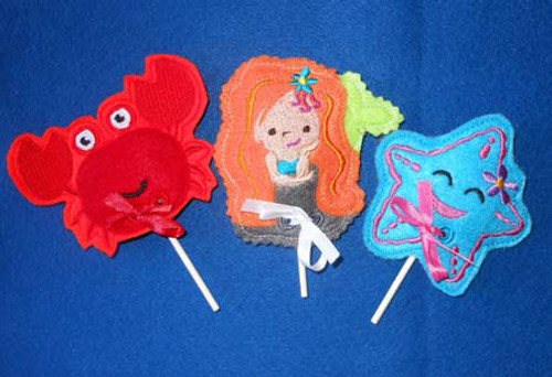 Mermaid and Friends Lollipop Holder ITh Set