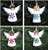 In The Hoop Girl Snowflake Angel Ornament Embroidery Design Set