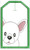 In The Hoop French Bulldog Luggage Tag Embroidery Machine Design