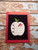 In The Hoop Lined Apple Teacher's Card Embroidery Machine Design