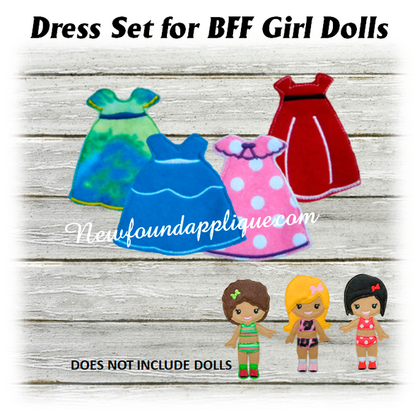 THIS LISTING IF FOR THE DRESS SET ONLY. DOLLS ARE SOLD IN A SEPARATE LISTING WITH ORIGINAL CLOTHING