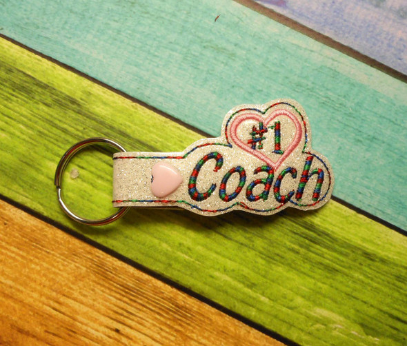 In the hoop Key Fob #1 Coach Embroidery Machine Design