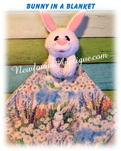 In The Hoop Bunny In A Blaket Machine Embroidery/Sewing Machine design