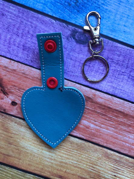 In the hoop Heart Key Fob Beach Umbrella Embroidery Machine Design