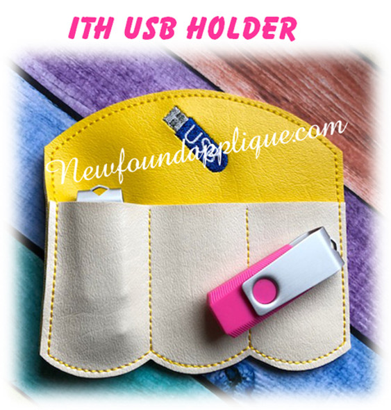 In The Hoop USB Holder Embroidery Machine Design