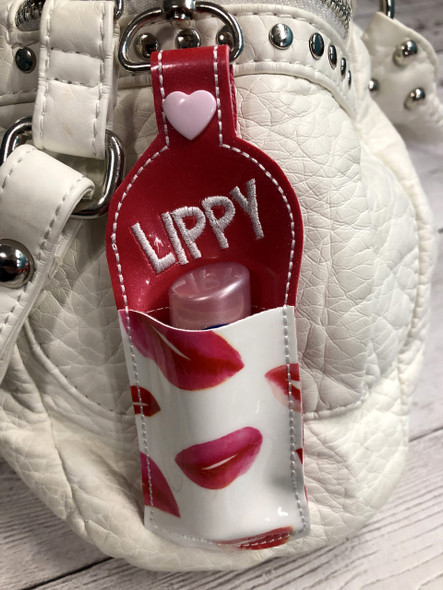 In The Hoop Lippy Lip Balm Holder Embroidery Machine Design