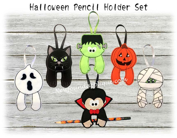 ITH Halloween Pencil Holder Design Set
