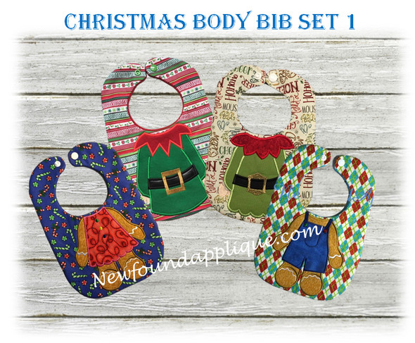 ITH Christmas Body Bid Embroidery Machine Design Set