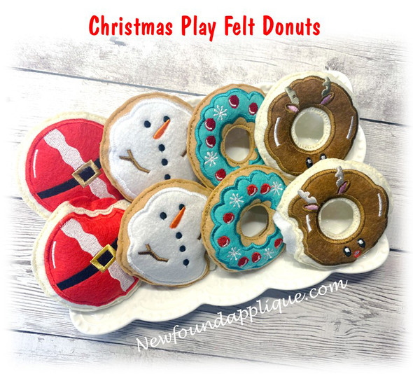 Felt Christmas Donuts Set