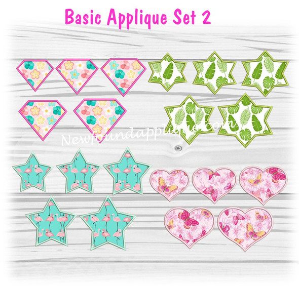 Basic Applique Shapes Set 2
