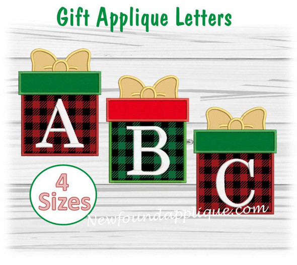 Gift Applique Letter Set