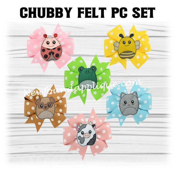 Chubby Animal Felt Piece Set