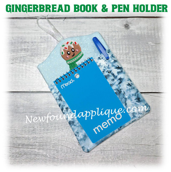 Gingerbread Note Book & Pen Holder