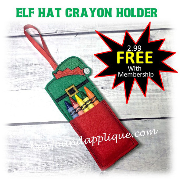 Elf Hat Crayon Holder