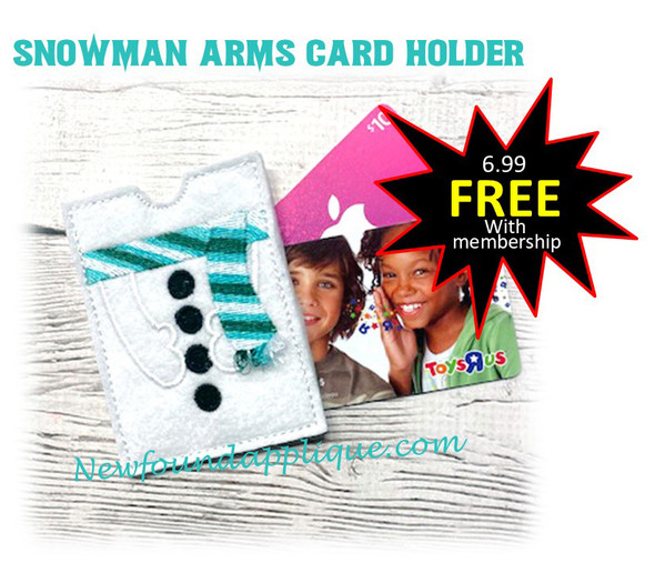 Snowman Arm Gift Card Holder