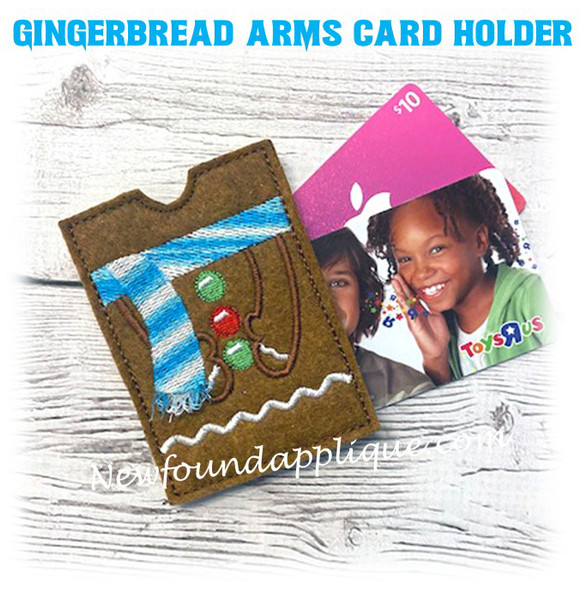 Gingerbread Arm Gift Card Holder
