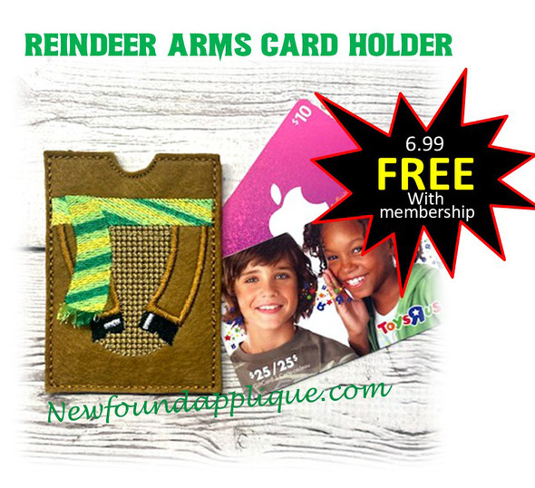Reindeer Arm Gift Card holder
