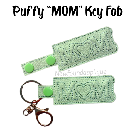 Puffy "MOM" Key Fob