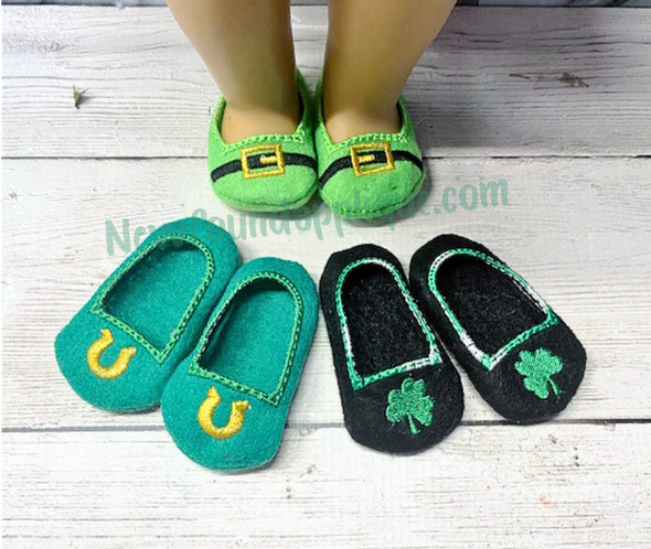 St Pat Doll Shoe Set